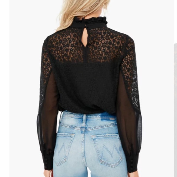 Black Rosalee Sheer Puff Sleeve Blouse
TUCKERNUCK - Picture 8 of 10